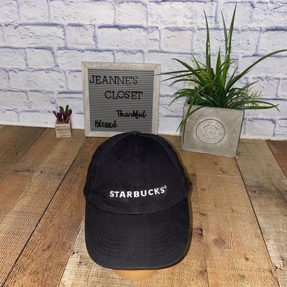 Starbucks black strapback hat unisex - Picture 7 of 8